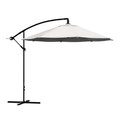 Nature Spring Patio Umbrella, Cantilever Hanging Outdoor Shade, Easy Crank, Base for Table, Deck, 10-foot (Tan) 717305HLT